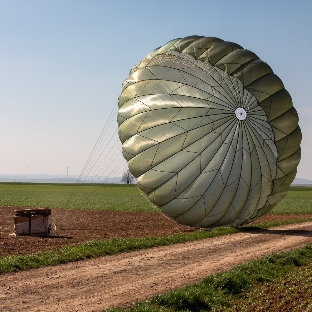 Green Berets from 10th Special Forces Group (Airborne) conducted airborne jump exercises near Ramstein, Germany