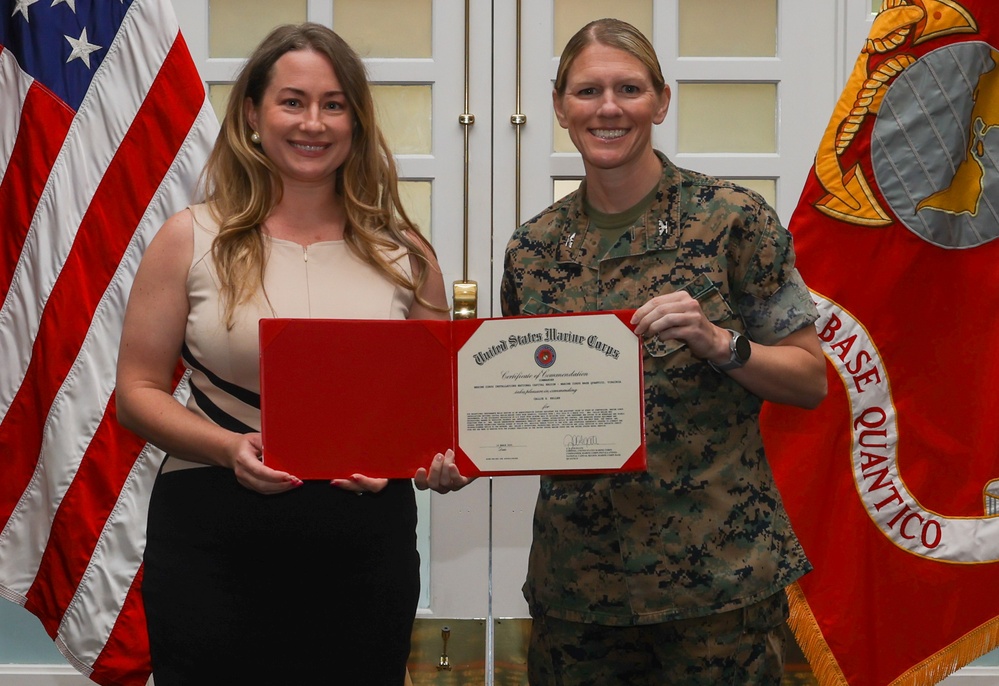 Marine Corps Base Quantico Civilian Quarterly Awards
