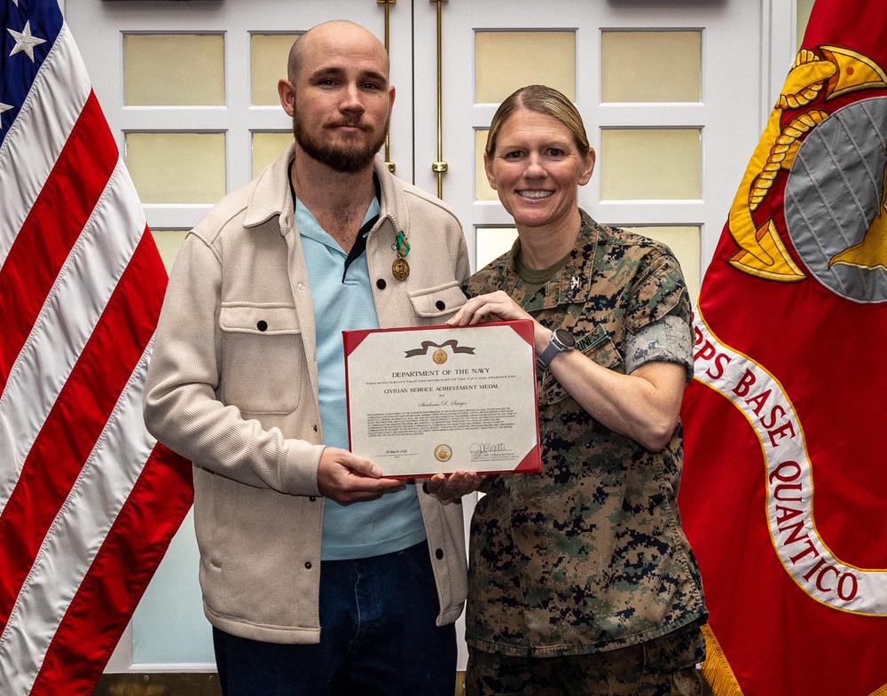 Marine Corps Base Quantico Civilian Quarterly Awards