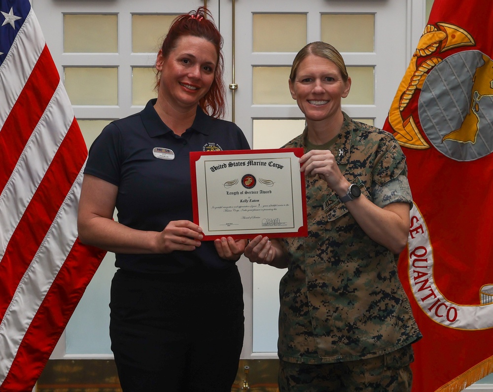 Marine Corps Base Quantico Civilian Quarterly Awards