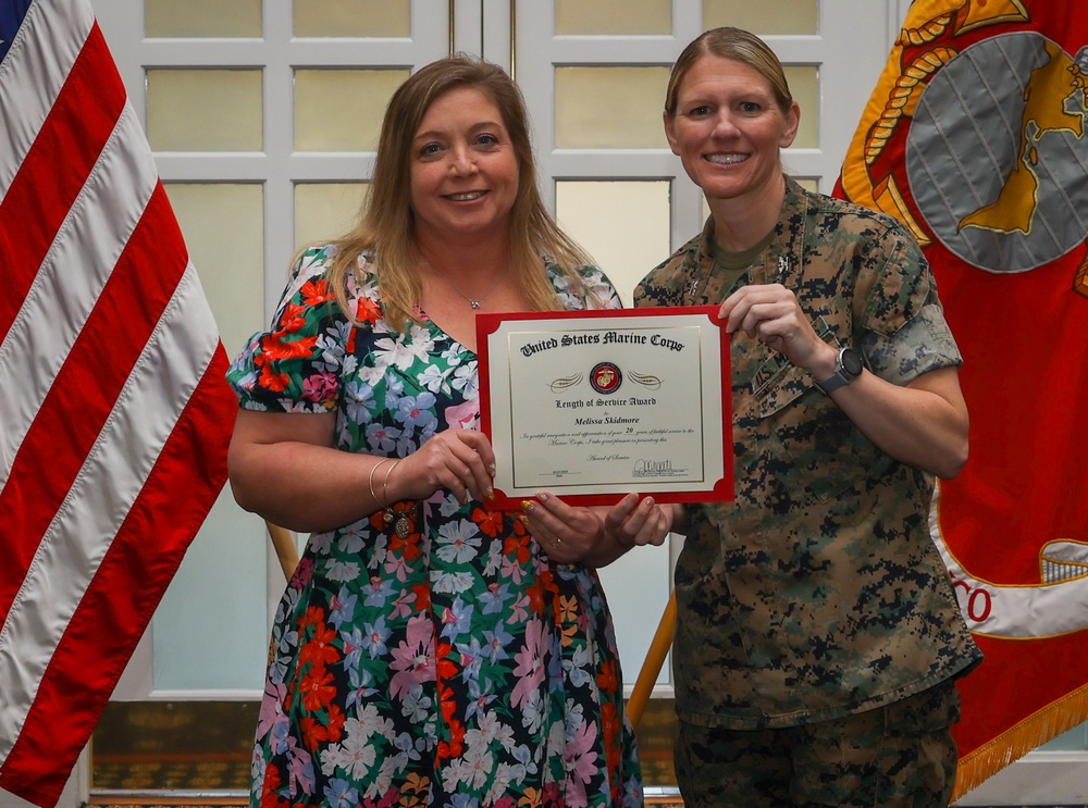 Marine Corps Base Quantico Civilian Quarterly Awards