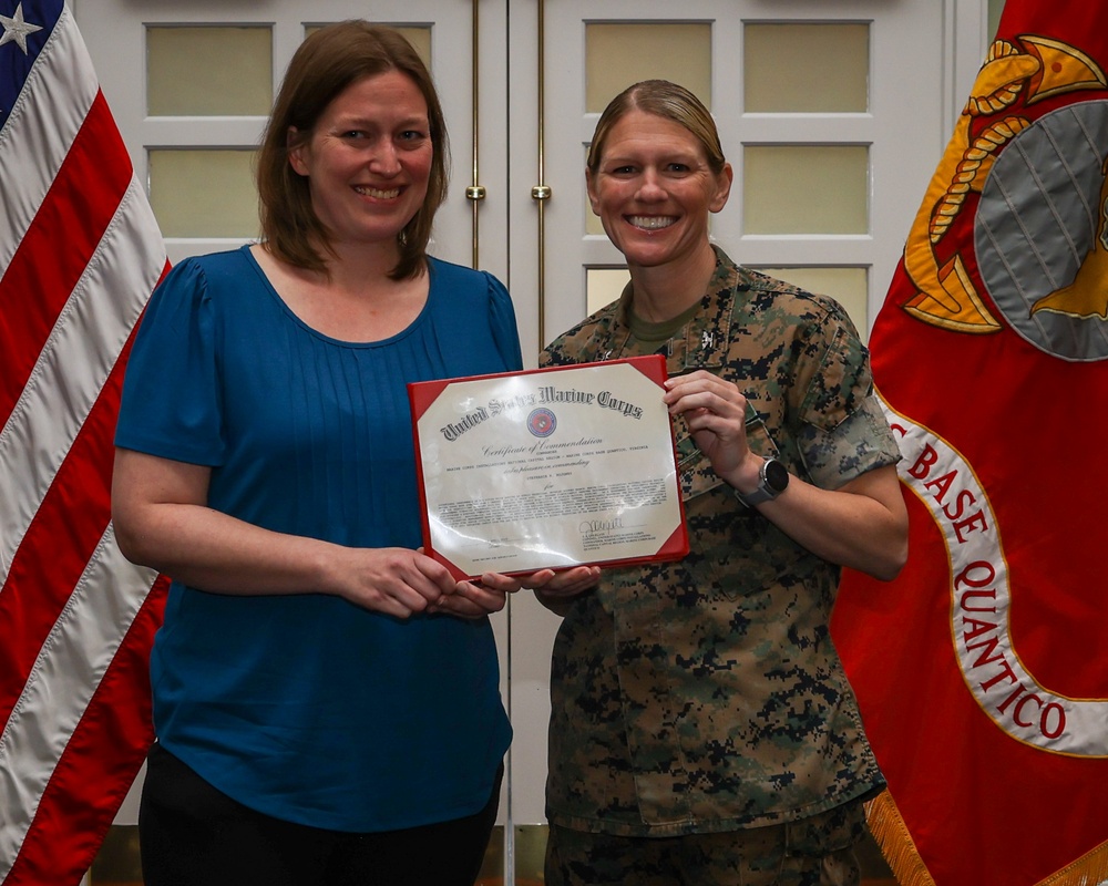 Marine Corps Base Quantico Civilian Quarterly Awards