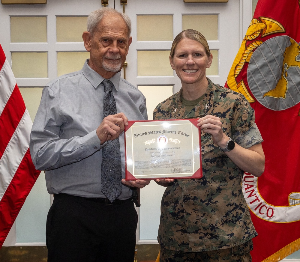 Marine Corps Base Quantico Civilian Quarterly Awards
