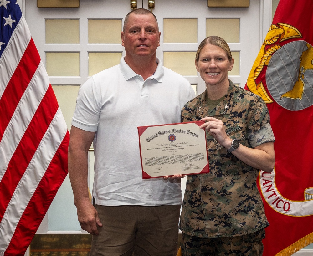 Marine Corps Base Quantico Civilian Quarterly Awards