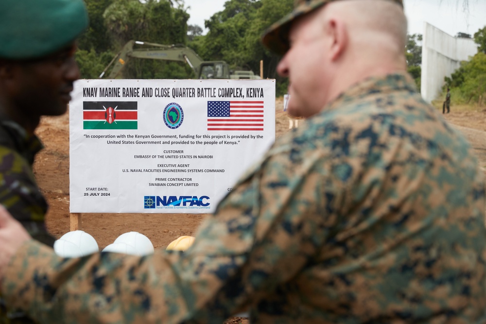 MARFOREUR/AF Meets with Kenya Navy - Groundbreaking Ceremony