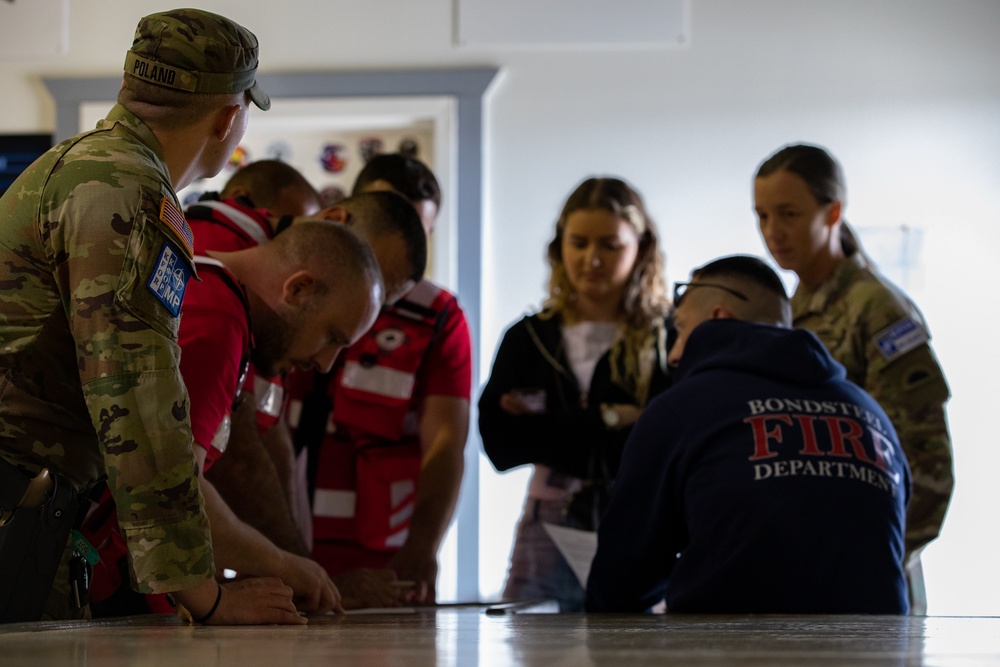 Kosovo Search and Rescue Association attend training at Camp Bondsteel