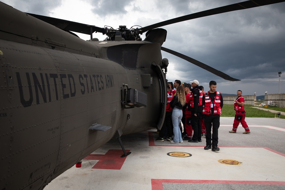 Kosovo Search and Rescue Association attend training at Camp Bondsteel