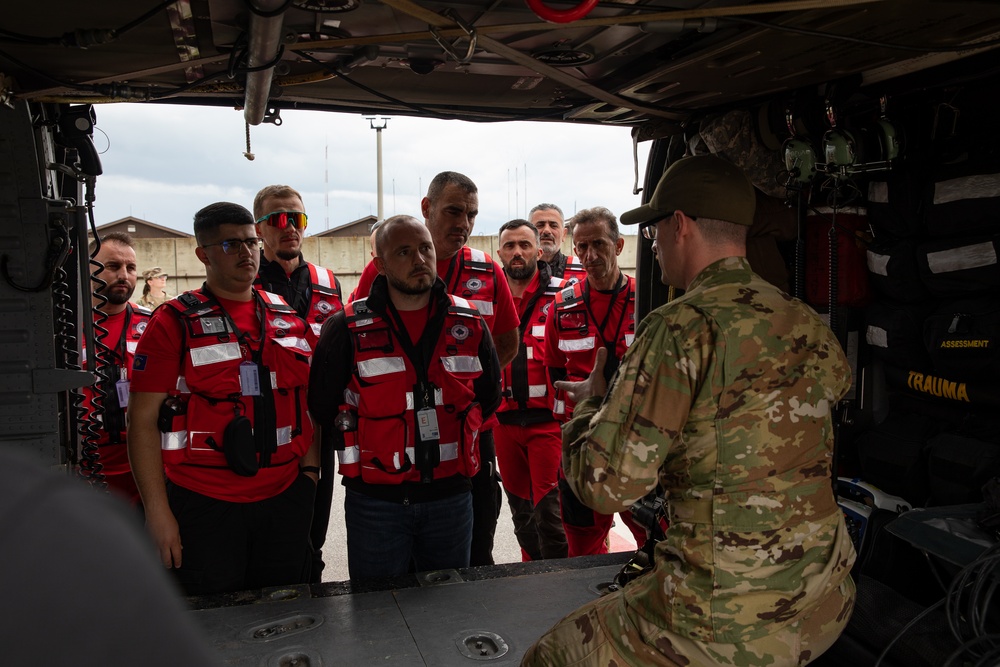Kosovo Search and Rescue Association attend training at Camp Bondsteel