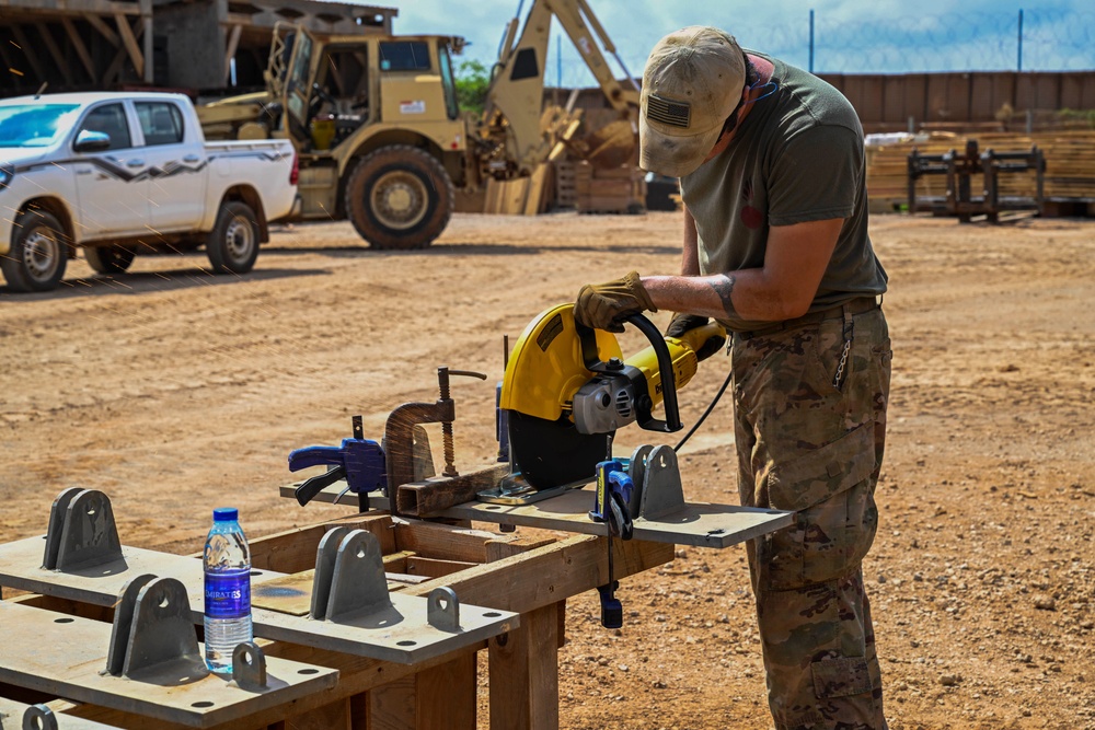 US Army engineers enhance medical capabilities at Baledogle Military Airfield, Somalia