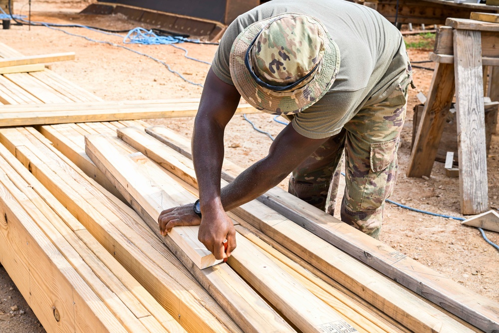 US Army engineers enhance medical capabilities at Baledogle Military Airfield, Somalia