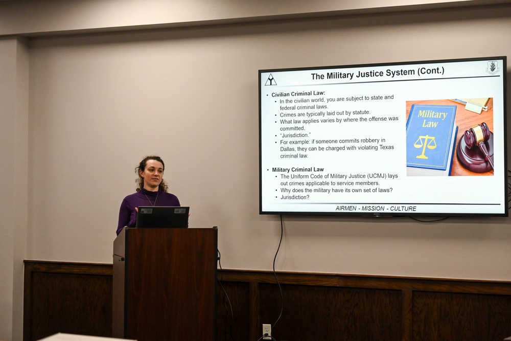 97th AMW JA shares mission in honor of law week