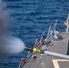 USS Bulkeley (DDG 84) fires its Mark 45 5-inch light-weight gun