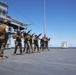 U.S. Marines with FAST Company Europe conduct weapon manipulation drills aboard the USS Mount Whitney