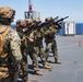 U.S. Marines with FAST Company Europe conduct weapon manipulation drills aboard the USS Mount Whitney