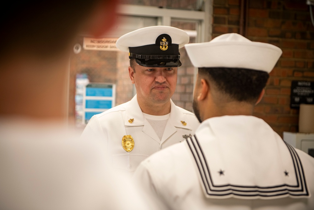 NSGL Security Department Conducts Dress Uniform Inspection