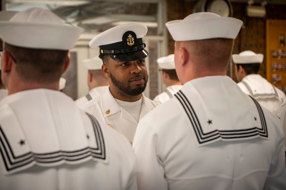 NSGL Security Department Conducts Dress Uniform Inspection