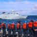 USS Bulkeley conducts maneuvering exercises with a Royal Danish Navy Iver Huitfeldt-class frigate