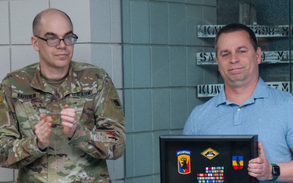 Retirement of Maj. Daniel Dykeman