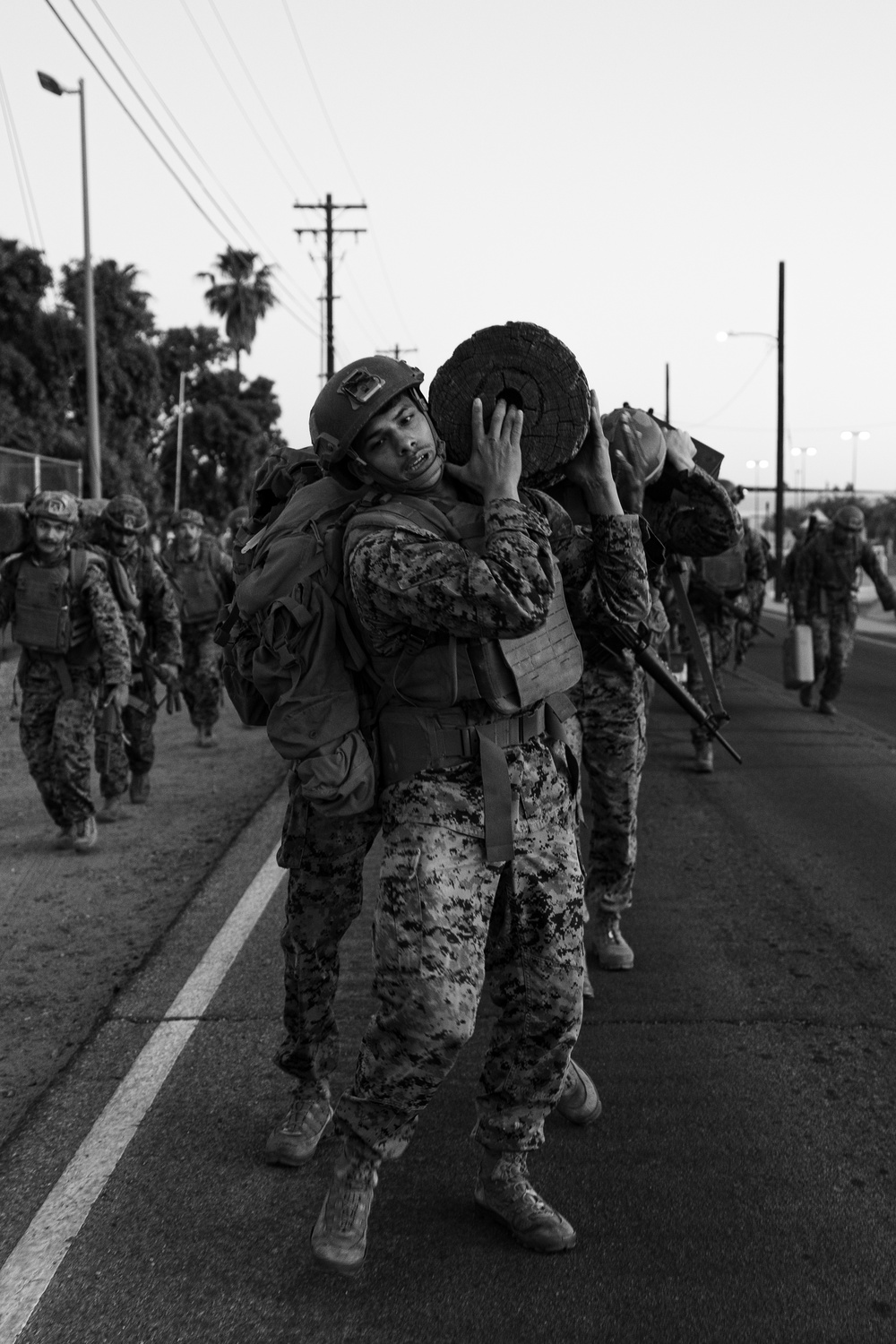 Precision and Power: Marines fight with pugil sticks during MAIC 73-25
