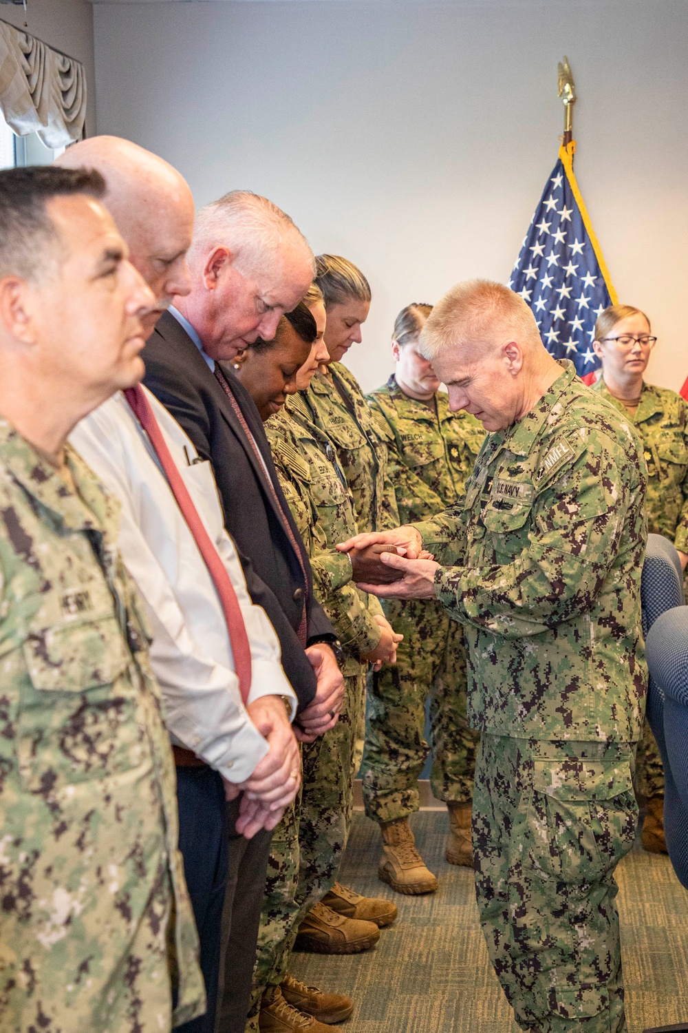 Naval Medical Forces Atlantic Chaplain Conducts Blessing of the Hands