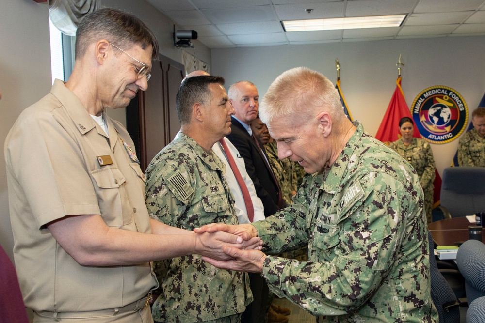 Naval Medical Forces Atlantic Chaplain Conducts Blessing of the Hands