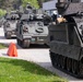 3rd Infantry Division Soldiers install MILES gear on M2A4 Bradleys during Combined Resolve 25-02