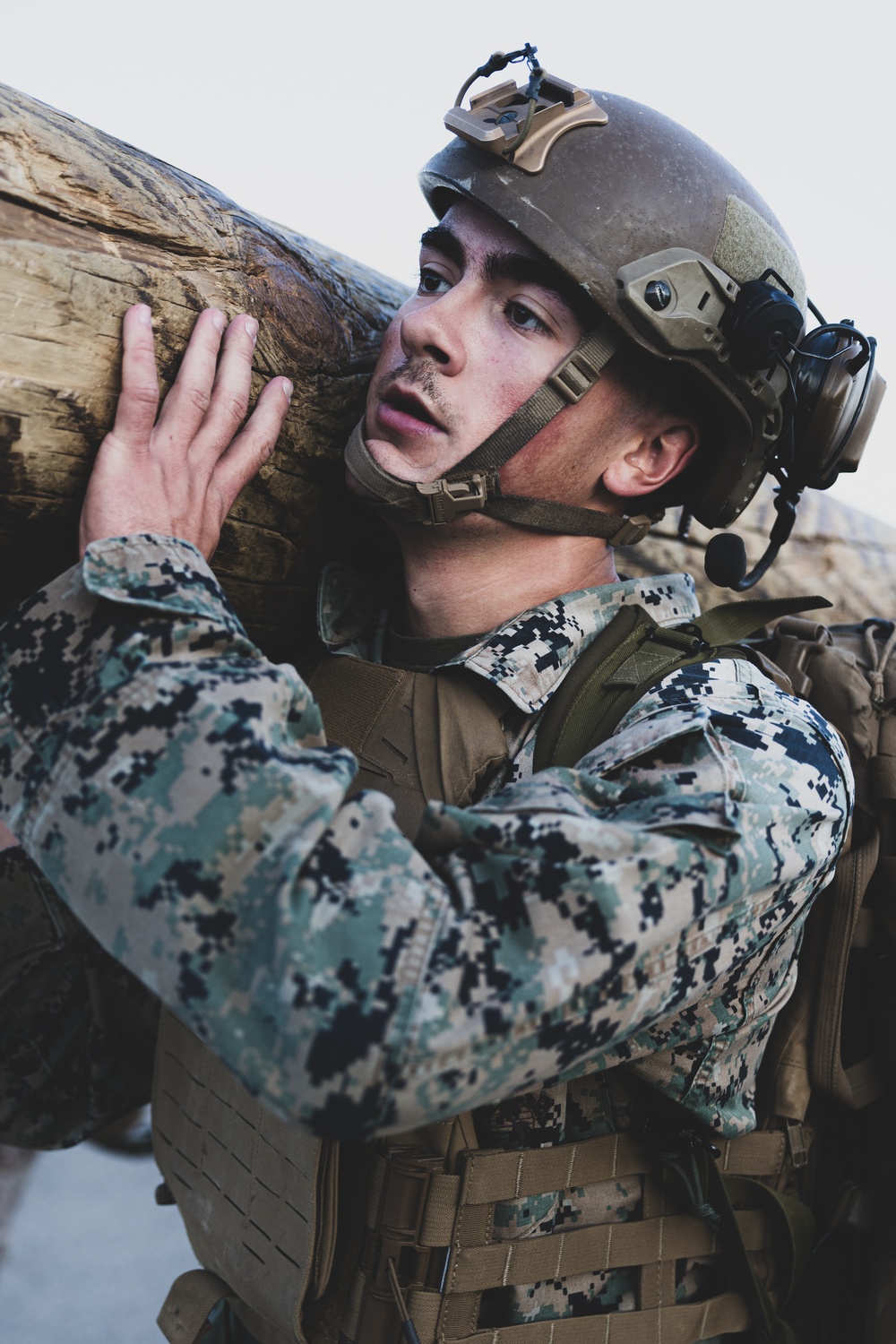 Presicion and Power: Marines fight with pugil sticks during MAIC 73-25