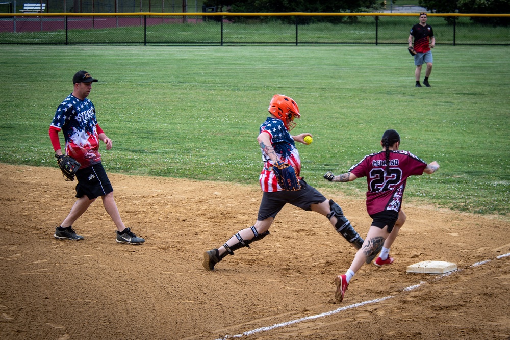 USS John C. Stennis (CVN 74) Sailors Participate in Softball Game