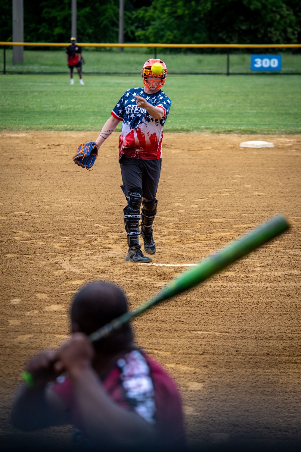 USS John C. Stennis (CVN 74) Sailors Participate in Softball Game