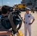 Arleigh Burke-class guided missile destroyer USS Forrest Sherman (DDG 98) departs from Naval Station