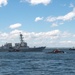 Arleigh Burke-class guided missile destroyer USS Forrest Sherman (DDG 98) departs from Naval Station