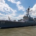 Arleigh Burke-class guided missile destroyer USS Forrest Sherman (DDG 98) departs from Naval Station