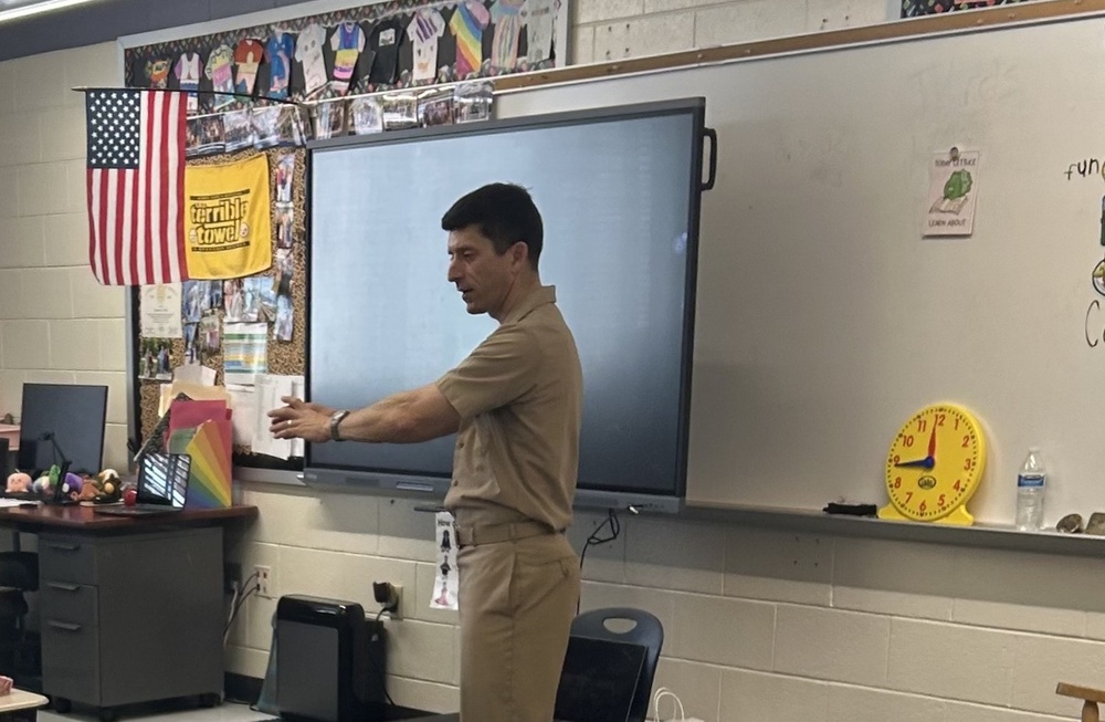 Navy Medical Officer Inspires Future Generations at Maryland Elementary School Career Day