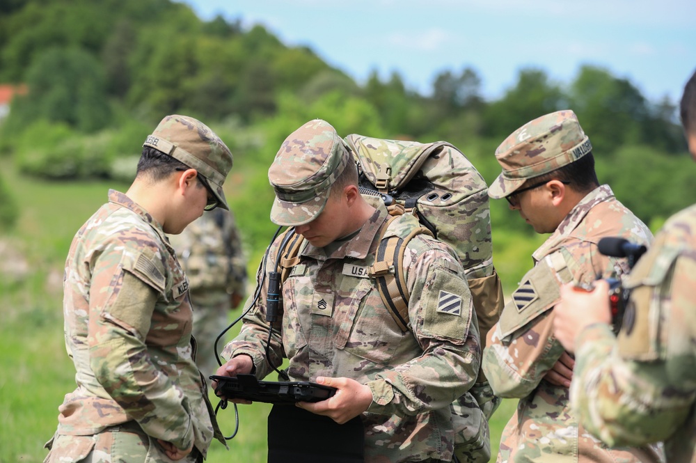 3rd Infantry Division Soldiers operate counter-Unmanned Aerial Systems during Combined Resolve 25-02