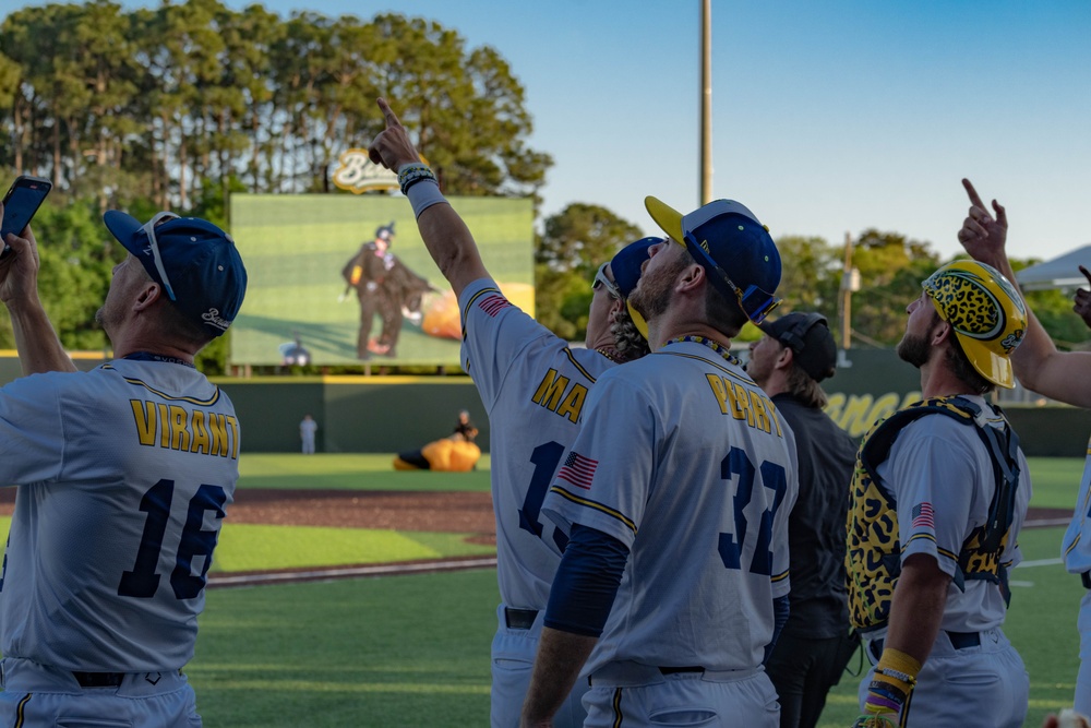 U.S. Army Golden Knights Skydive Into Savannah Bananas Baseball Game