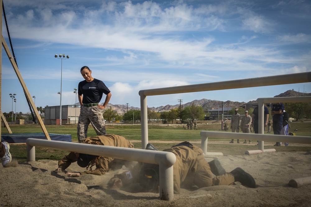 Students explore military jobs during Military Occupational Specialty Exposition at The Combat Center