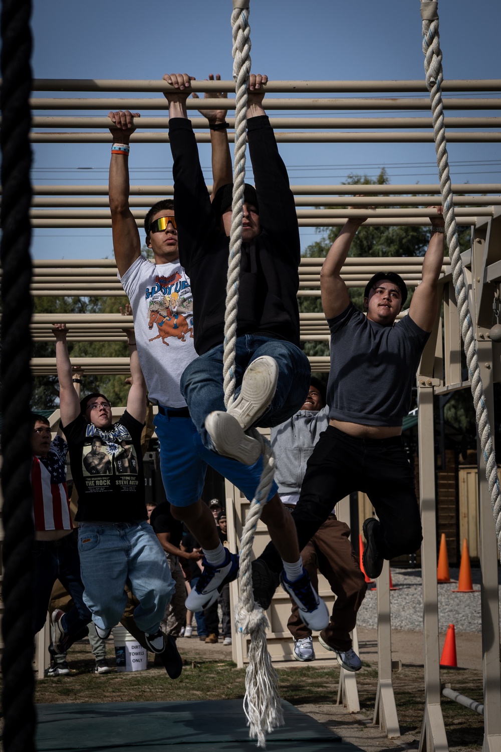 Students explore military jobs during Military Occupational Specialty Exposition at The Combat Center