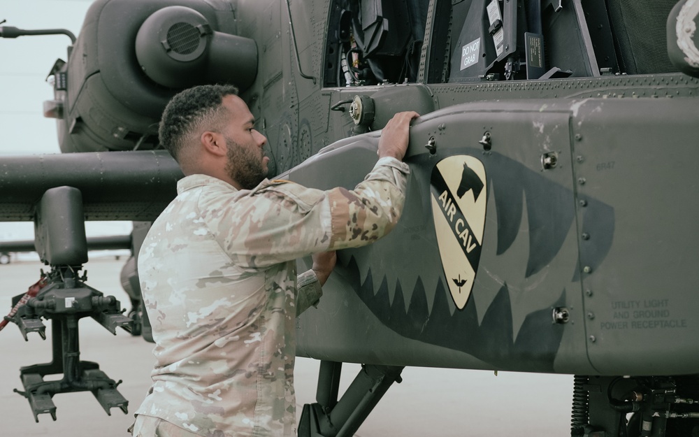 1st Air Cavalry Brigade Troopers conduct NASCAR Flyover