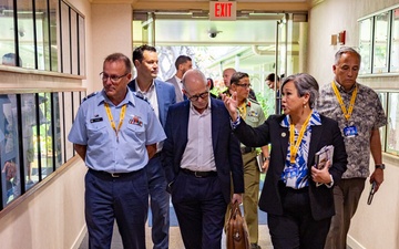 New Zealand Secretary of Defence Brook Barrington and Chief of Defence Force, Air Marshal Tony Davies visit DKI APCSS.