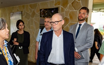 New Zealand Secretary of Defence Brook Barrington and Chief of Defence Force, Air Marshal Tony Davies visit DKI APCSS.