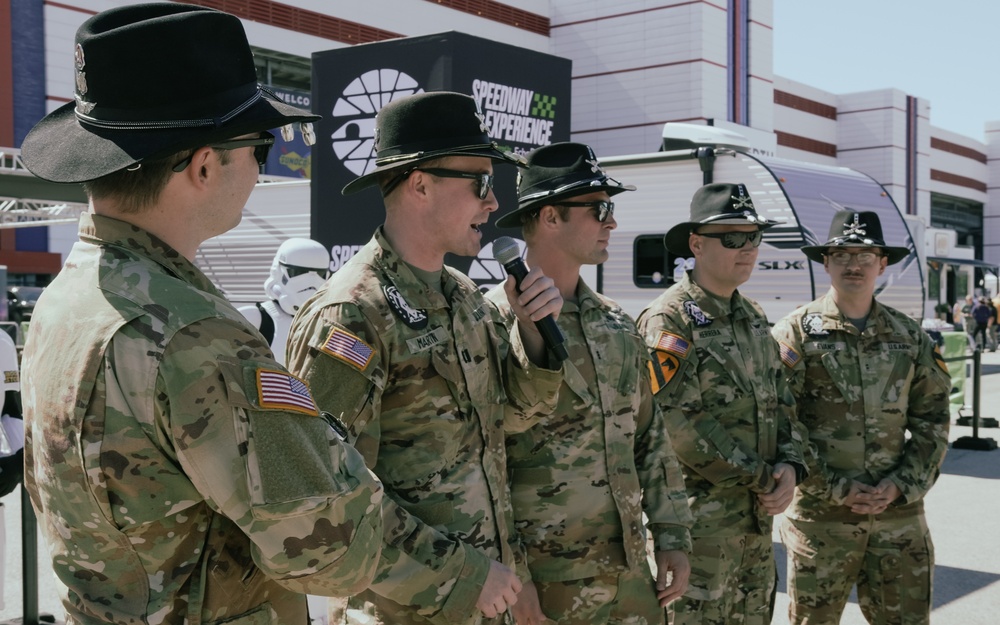 1st Air Cavalry Brigade Troopers conduct NASCAR Flyover