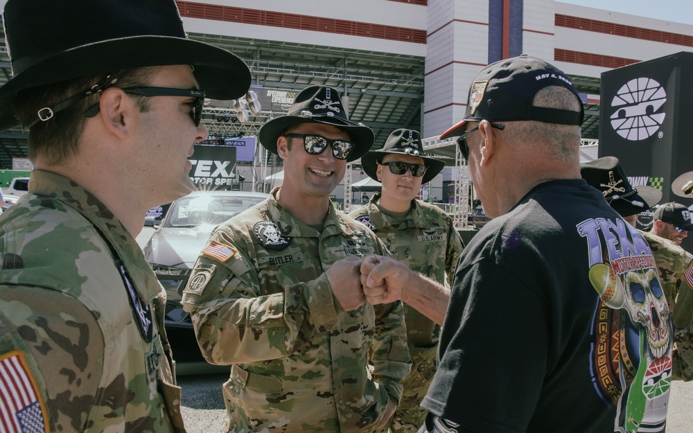 1st Air Cavalry Brigade Troopers conduct NASCAR Flyover