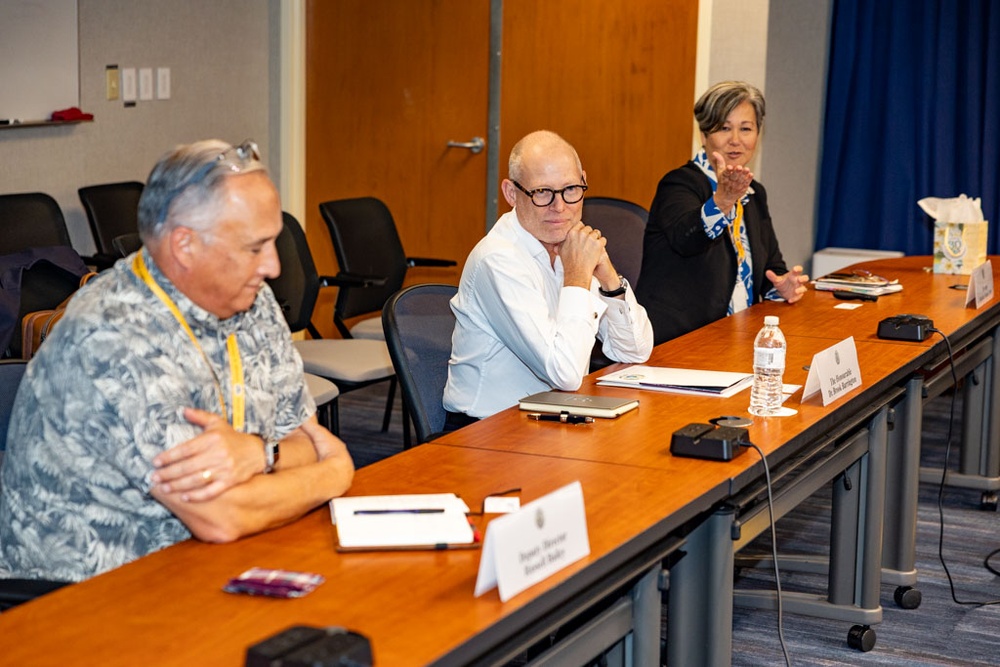 New Zealand Secretary of Defence Brook Barrington and Chief of Defence Force, Air Marshal Tony Davies visit DKI APCSS.