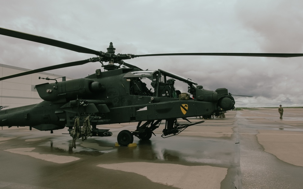 1st Air Cavalry Brigade Troopers conduct NASCAR Flyover