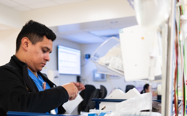 Hospital Corpsman in Action at U.S. Naval Hospital Guam