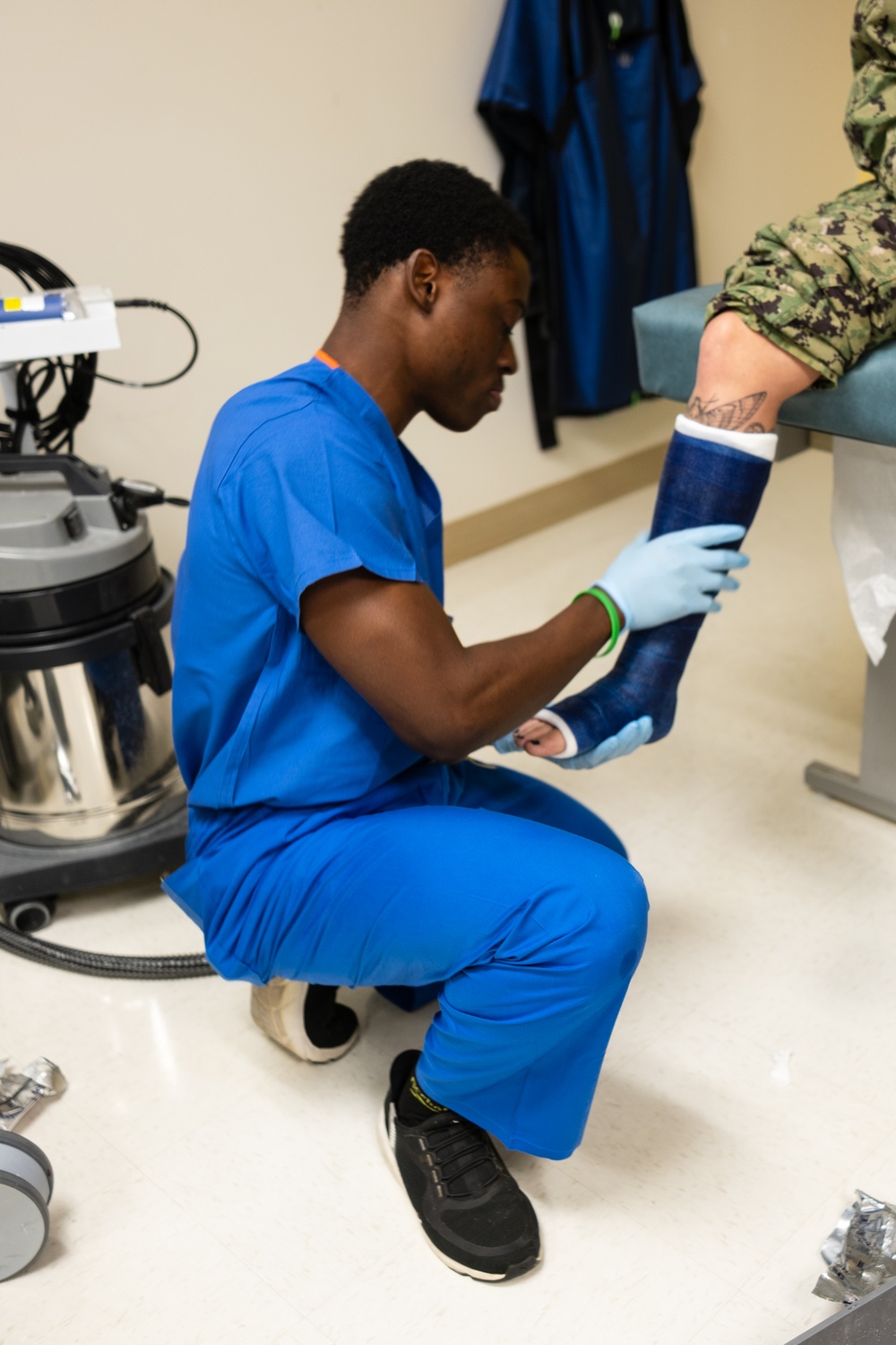 Hospital Corpsman in Action at U.S. Naval Hospital Guam