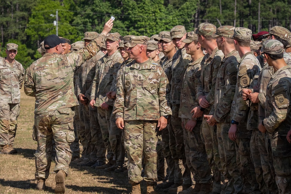 Paratroopers receive E3Bs