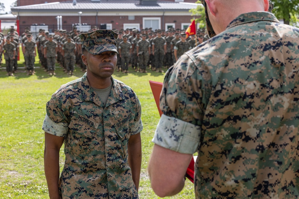 Marine from Washington, D.C. receives Instructor of the Year Award