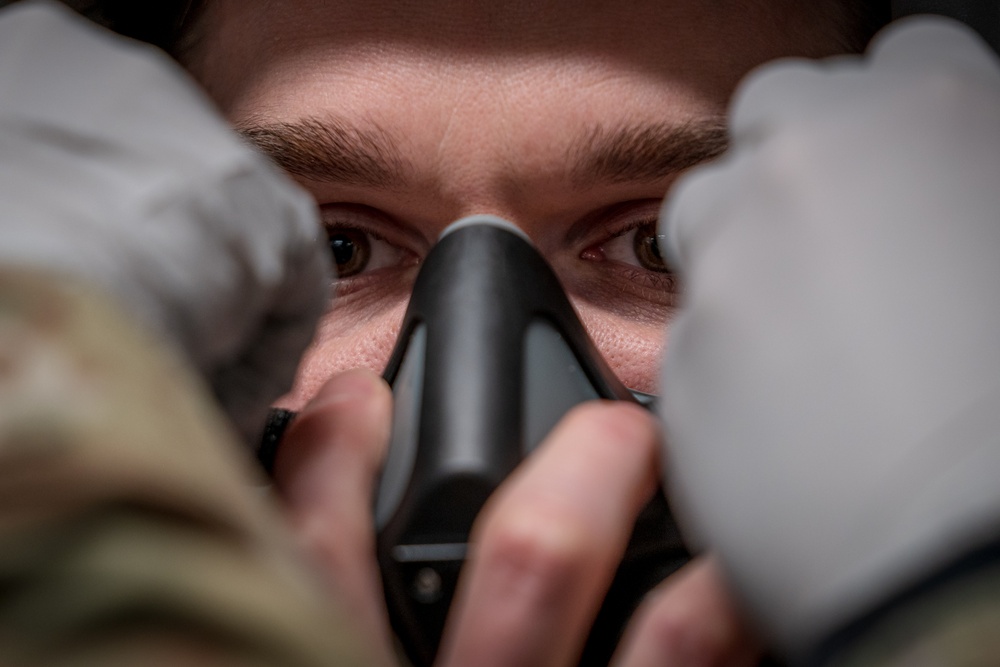 509th OSS AFE flight prepares life support equipment for pilots