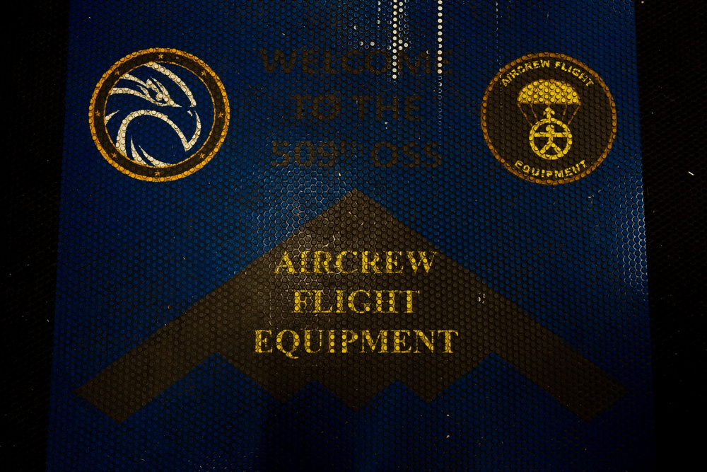 509th OSS AFE flight prepares life support equipment for pilots